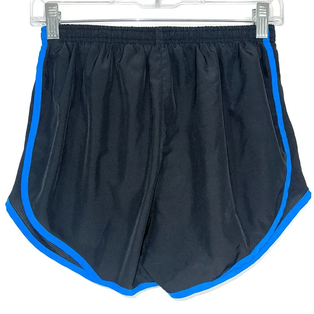 Nike Dri-Fit Black Blue Tempo Athletic Running Shorts Size Small
